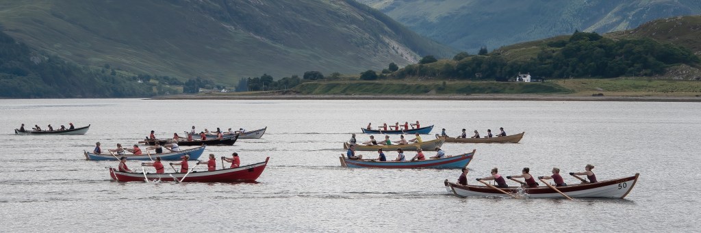 Skiff race at Loch Broon regatta, July 2023